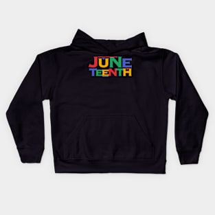 June Teenth Logo Kids Hoodie